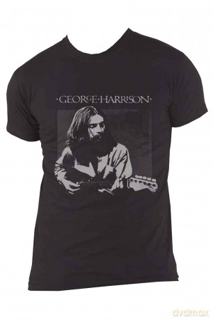 George Harrison: Men's Tee: Live Portrait (X-Large)