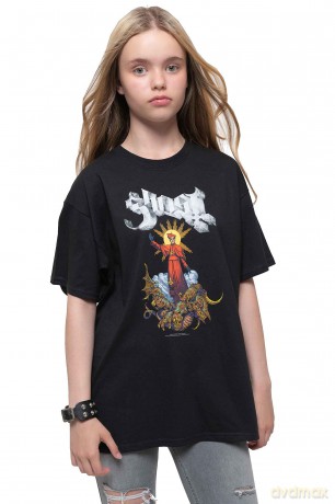 Ghost: Kids T-Shirt: Plague bringer (Black) (12-13 Years)