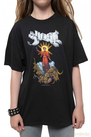 Ghost: Kids T-Shirt: Plague bringer (Black) (12-13 Years)
