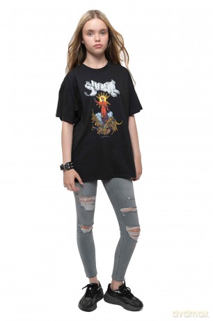 Ghost: Kids T-Shirt: Plague bringer (Black) (12-13 Years)
