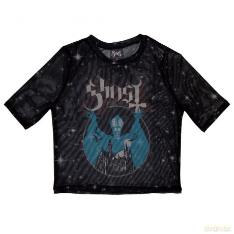 Ghost: Ladies Crop Top: Opus (Black) (Mesh) (Medium)