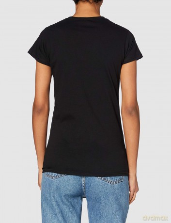 Ghost: Ladies Tee: Green/Grey Keyline Logo with Skinny Fitting (Medium)