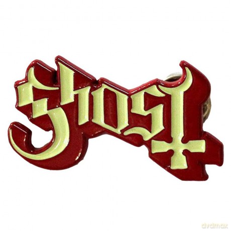 Ghost: Pin Badge: Logo Red Shadow