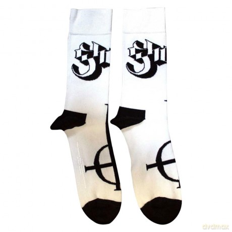 Ghost: Unisex Ankle Socks: Symbol Mono (White) (UK Size 7 - 11)