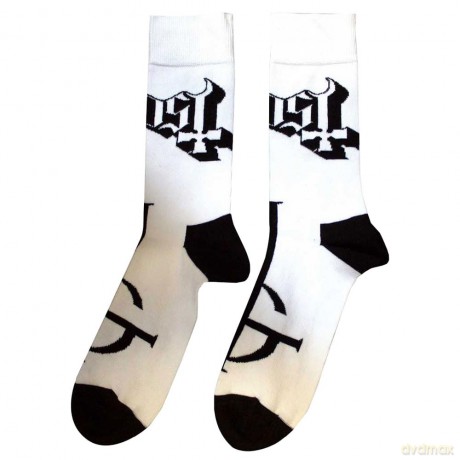 Ghost: Unisex Ankle Socks: Symbol Mono (White) (UK Size 7 - 11)