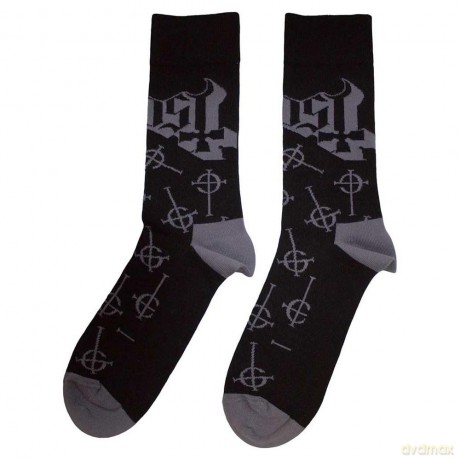 Ghost: Unisex Ankle Socks: Symbol Pattern (Black) (UK Size 7 - 11)