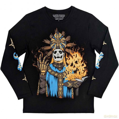 Ghost: Unisex Long Sleeve T-Shirt: The Burning (Black) (Sleeve Print) (Medium)