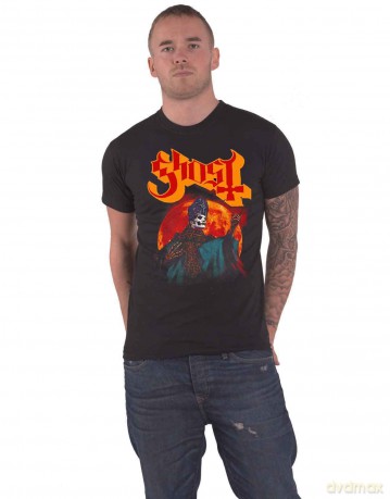 Ghost: Unisex T-Shirt: Hunter's Moon (Black) (Medium)