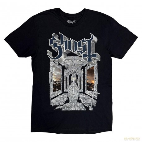 Ghost: Unisex T-Shirt: Skeleta Album Cover '25 Tour Dates (Black) (Back Print) (X-Large)