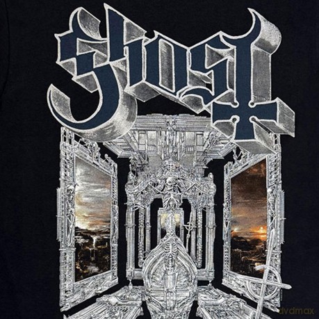 Ghost: Unisex T-Shirt: Skeleta Album Cover '25 Tour Dates (Black) (Back Print) (X-Large)