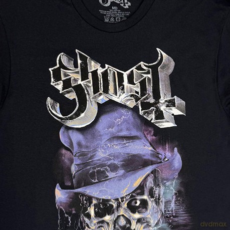 Ghost: Unisex T-Shirt: Skeletour Admat '25 Tour Dates (Black) (Back Print) (Large)