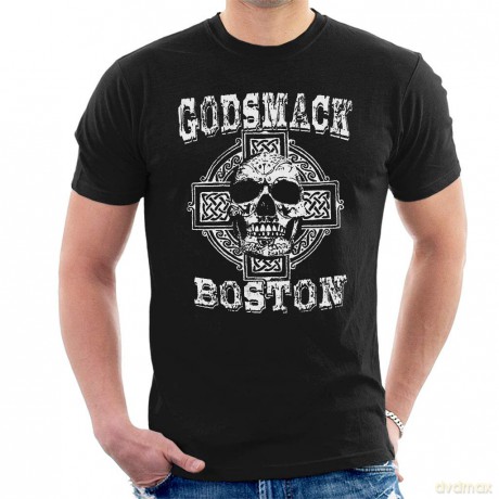 Godsmack: Men's Tee: Boston Skull (Retail Pack) (Small)