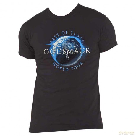 Godsmack: Unisex T-Shirt: Lighting Up The Sky World Tour (Black) (Large)