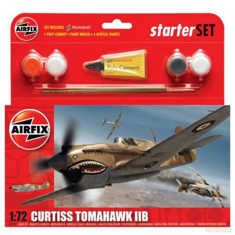 AIRFIX Curtiss Tomahawk II b Starter Set [MODELARSTWO]