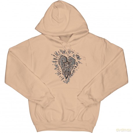 Gojira: Unisex Pullover Hoodie: Fortitude Heart (Sand) (Medium)