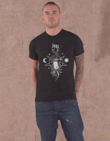 Gojira: Unisex T-Shirt: Celestial Snakes (Black) (Large)