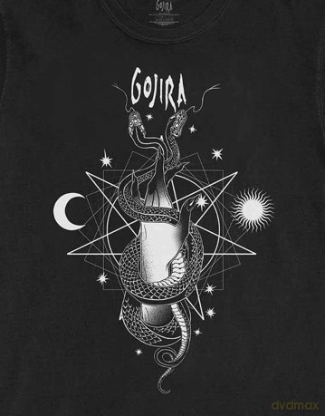 Gojira: Unisex T-Shirt: Celestial Snakes (Black) (Medium)
