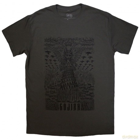 Gojira: Unisex T-Shirt: Demon Village (Charcoal Grey) (Small)