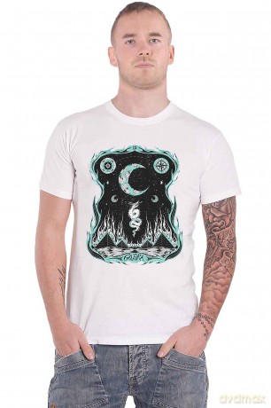 Gojira: Unisex T-Shirt: Dragons Dwell (White) (Large)