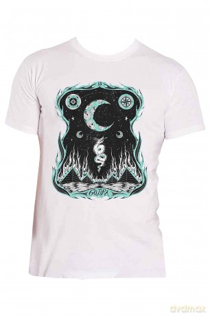 Gojira: Unisex T-Shirt: Dragons Dwell (White) (Medium)