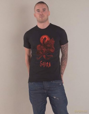Gojira: Unisex T-Shirt: Serpent Moon (Black) (Medium)