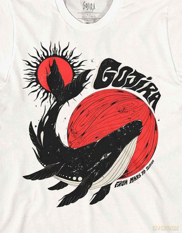 Gojira: Unisex T-Shirt: Whale (White) (Medium)