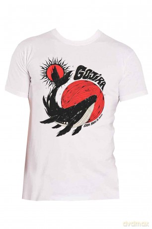 Gojira: Unisex T-Shirt: Whale (White) (XX-Large)