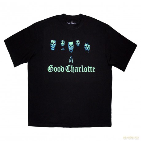 Good Charlotte: Unisex Oversized Boxy T-Shirt: Generation Rx Skulls (Black) (XX-Large)