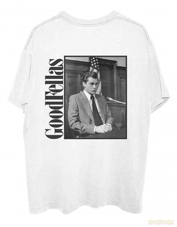 Goodfellas: GoodFellas Unisex T-Shirt: Henry Court (White) (Back Print) (Large)