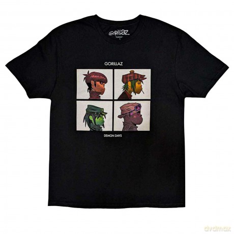 Gorillaz: Kids T-Shirt: Demon Days (Black) (7-8 Years)