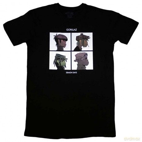 Gorillaz: Ladies T-Shirt Dress: Demon Days (Black) (Large)