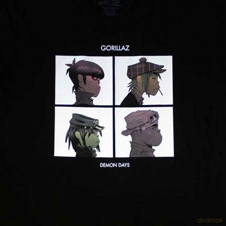 Gorillaz: Ladies T-Shirt Dress: Demon Days (Black) (Small)
