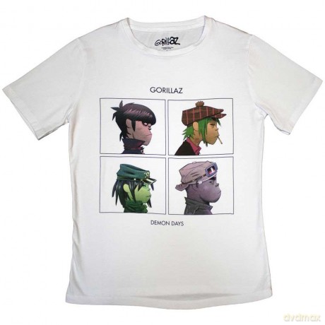 Gorillaz: Ladies T-Shirt: Demon Days (Black) (Medium)