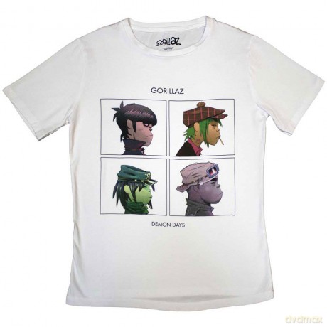 Gorillaz: Ladies T-Shirt: Demon Days (White) (Small)