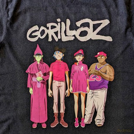 Gorillaz: Unisex T-Shirt: Cracker Island Standing Group (Black) (Large)