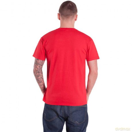 Gorillaz: Unisex T-Shirt: Cracker Island Standing Group (Red) (Small)