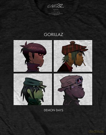 Gorillaz: Unisex T-Shirt: Demon Days (Black) (Medium)