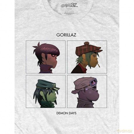 Gorillaz: Unisex T-Shirt: Demon Days (Black) (X-Large)