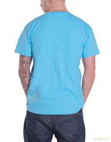 Gorillaz: Unisex T-Shirt: Group Circle Rise (Sapphire Blue) (Medium)