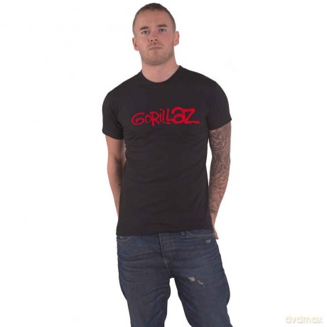 Gorillaz: Unisex T-Shirt: Logo (Black) (Medium)