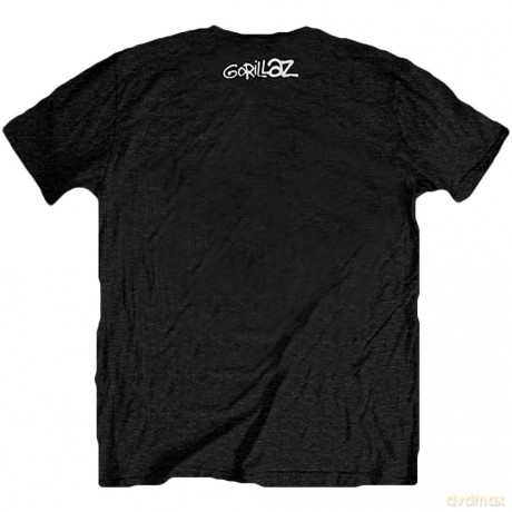 Gorillaz: Unisex T-Shirt: Now Now Logo (Black) (Back Print) (Large)