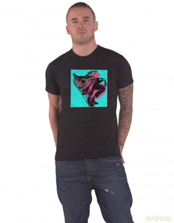 Gorillaz: Unisex T-Shirt: Now Now Logo (Black) (Back Print) (Medium)