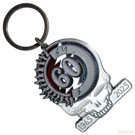 Grateful Dead: Keychain: 60Th Anniversary Skull