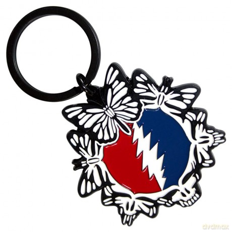 Grateful Dead: Keychain: Steal Your Face Butterflies