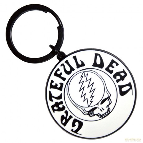 Grateful Dead: Keychain: Steal Your Face Mono Black