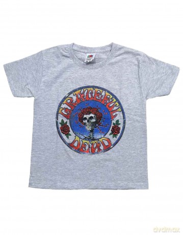 Grateful Dead: Kids T-Shirt: Bertha Circle Vintage Wash (Heather Grey) (3-4 Years)