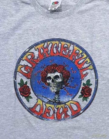 Grateful Dead: Kids T-Shirt: Bertha Circle Vintage Wash (Heather Grey) (9-10 Years)