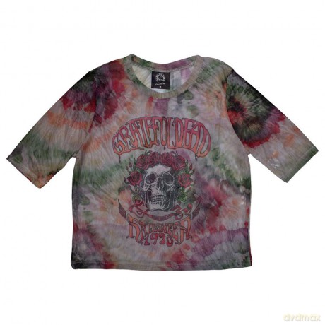 Grateful Dead: Ladies Crop Top: Stony Brook Bertha (White) (Mesh) (X-Large)