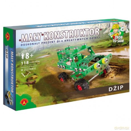 ALEXANDER Mały konstruktor Dżip [MODELARSTWO]