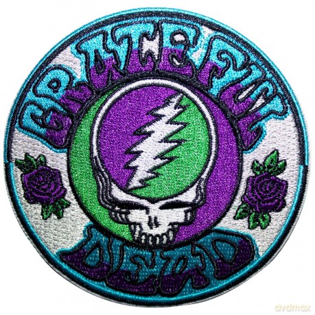 Grateful Dead: Standard Patch: Steal Your Face Purple/Green